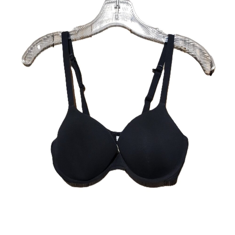 Auden 36C Bra Black Convertible Everyday Underwire T-Shirt Bra Front Closure